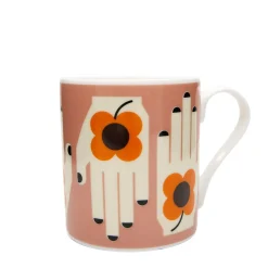 Keith Brymer Jones Frances Collett | Mugs & Cups^Frances Collett - Medium Ceramic Mug 275ml - Flower in the Hand
