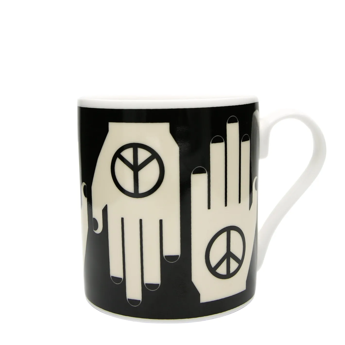 Keith Brymer Jones Frances Collett | Mugs & Cups^Frances Collett - Medium Ceramic Mug 275ml - Hand of Peace
