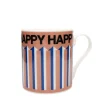 Keith Brymer Jones Frances Collett | Mugs & Cups^Frances Collett - Medium Ceramic Mug 275ml - Happy Pink
