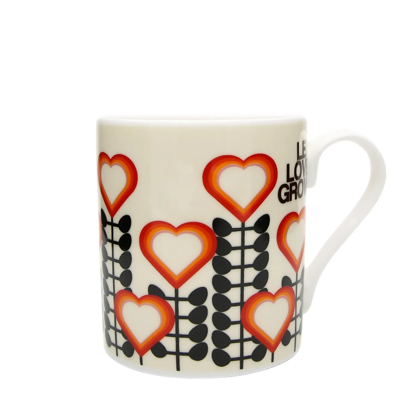 Keith Brymer Jones Frances Collett | Mugs & Cups^Frances Collett - Medium Ceramic Mug 275ml - Let Love Grow