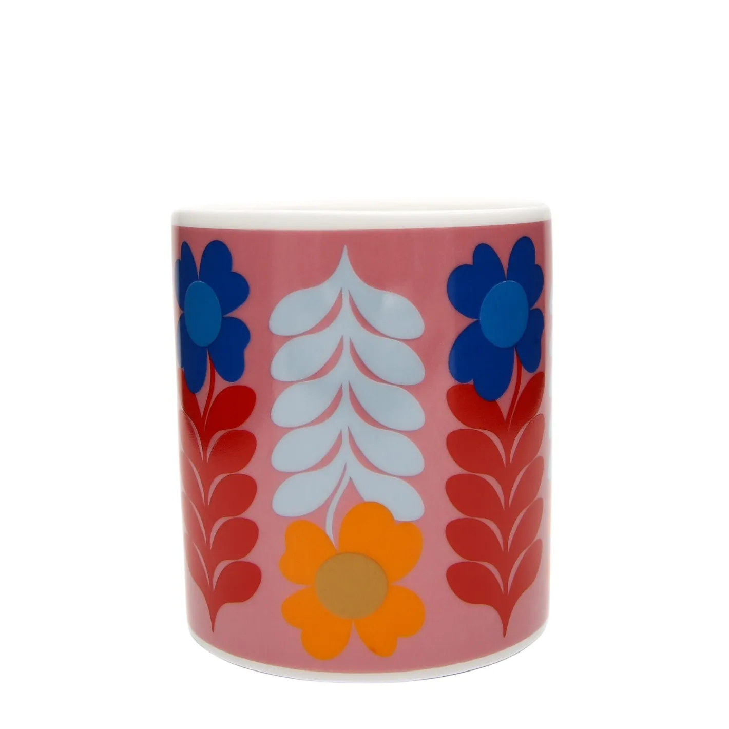 Keith Brymer Jones Frances Collett | Mugs & Cups^Frances Collett - Medium Ceramic Mug 275ml - Flower - Pink