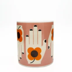 Keith Brymer Jones Frances Collett | Mugs & Cups^Frances Collett - Medium Ceramic Mug 275ml - Flower in the Hand