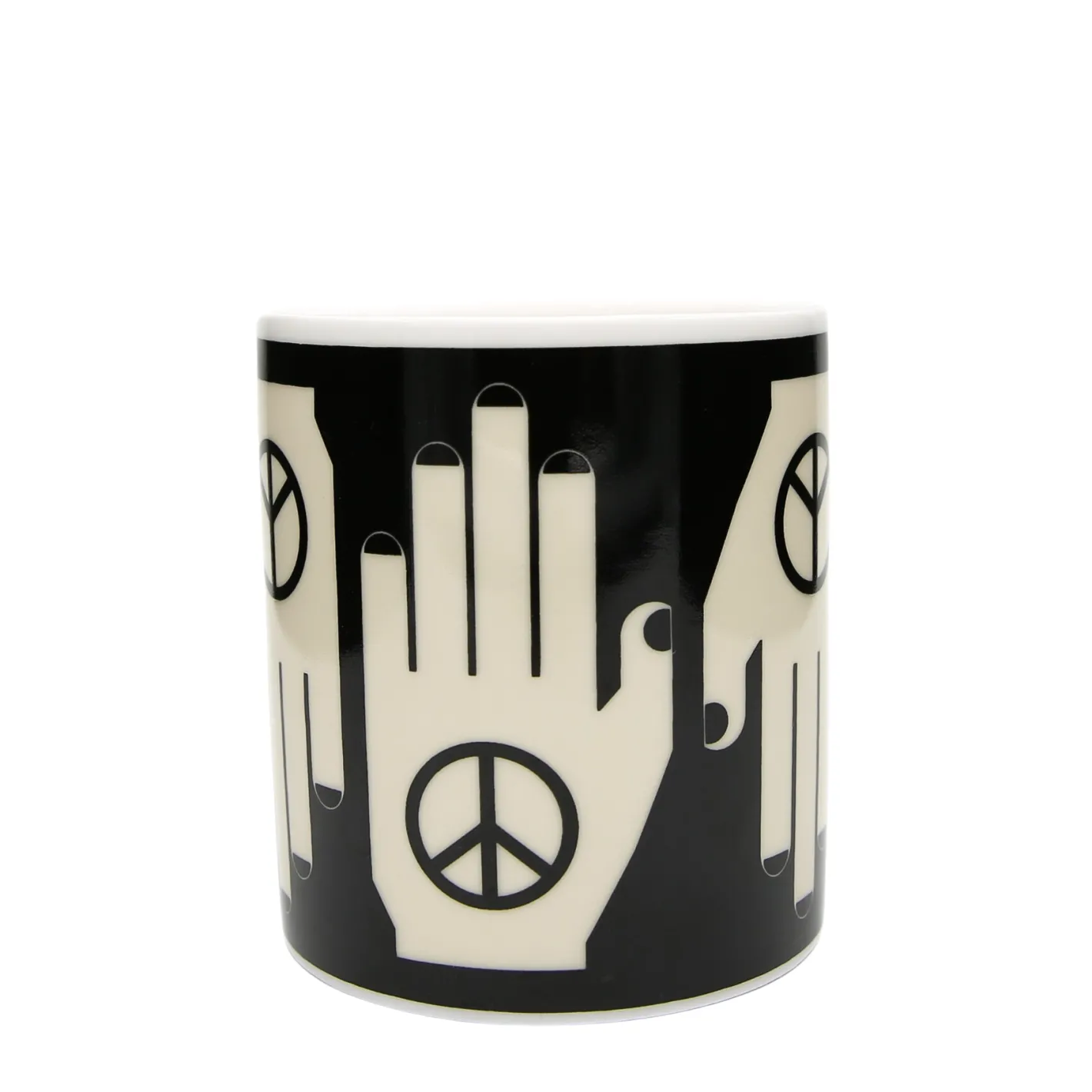 Keith Brymer Jones Frances Collett | Mugs & Cups^Frances Collett - Medium Ceramic Mug 275ml - Hand of Peace