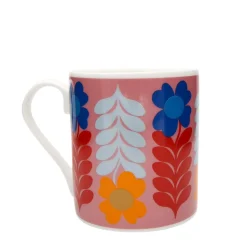 Keith Brymer Jones Frances Collett | Mugs & Cups^Frances Collett - Medium Ceramic Mug 275ml - Flower - Pink