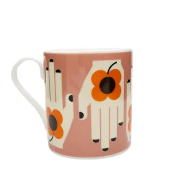 Keith Brymer Jones Frances Collett | Mugs & Cups^Frances Collett - Medium Ceramic Mug 275ml - Flower in the Hand