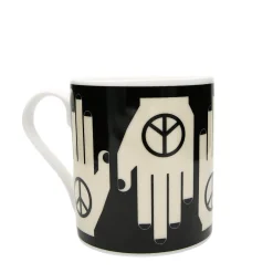 Keith Brymer Jones Frances Collett | Mugs & Cups^Frances Collett - Medium Ceramic Mug 275ml - Hand of Peace