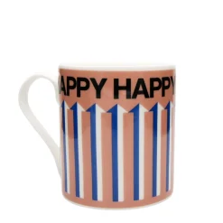 Keith Brymer Jones Frances Collett | Mugs & Cups^Frances Collett - Medium Ceramic Mug 275ml - Happy Pink