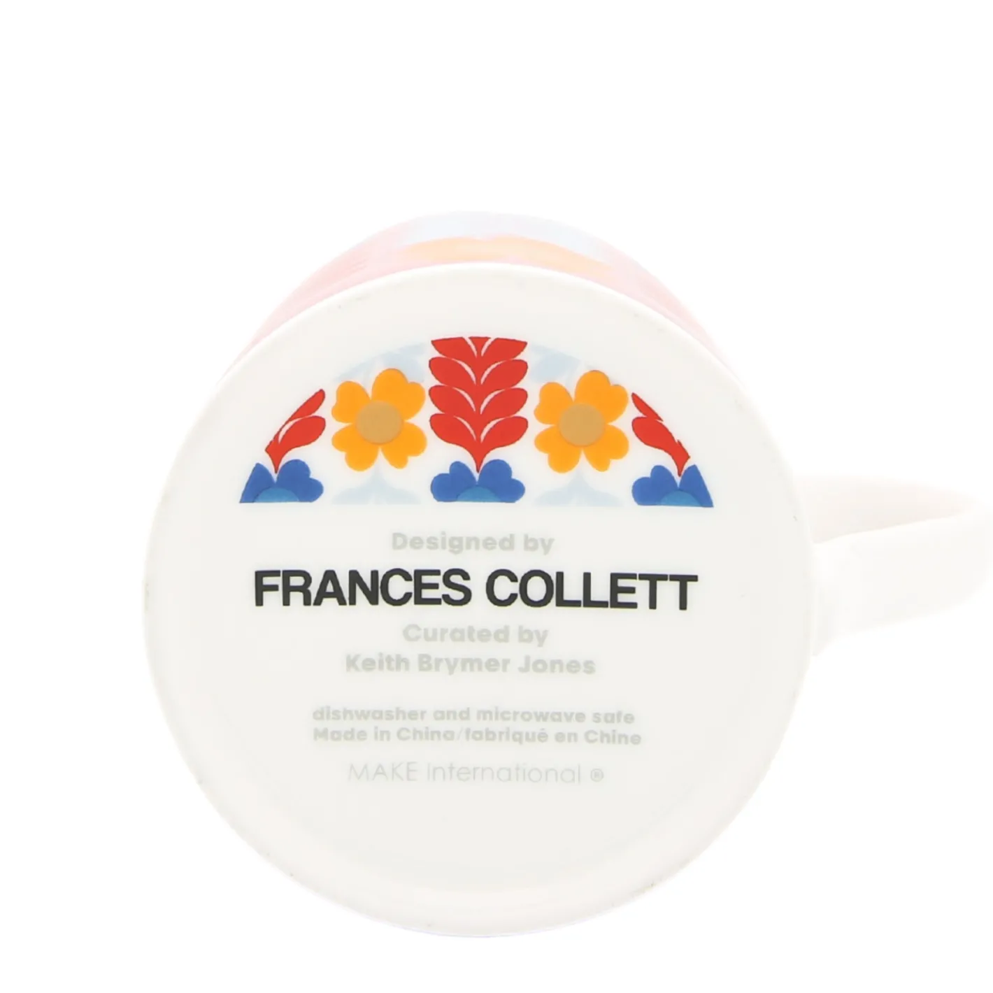 Keith Brymer Jones Frances Collett | Mugs & Cups^Frances Collett - Medium Ceramic Mug 275ml - Flower - Latte