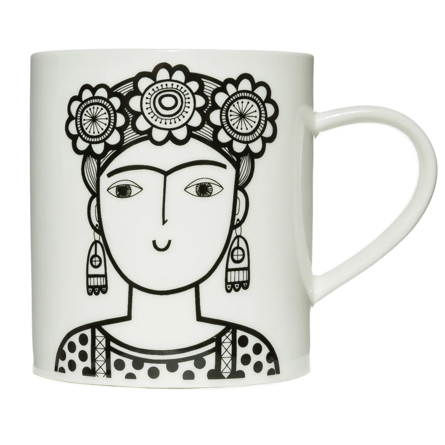 Keith Brymer Jones Jane Foster | Mugs & Cups^Jane Foster - Ceramic Mug - Frida Kahlo - 360ml