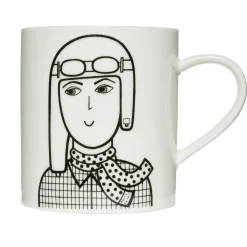 Keith Brymer Jones Jane Foster | Mugs & Cups^Jane Foster - Ceramic Mug - Amelia Earhart - 360ml