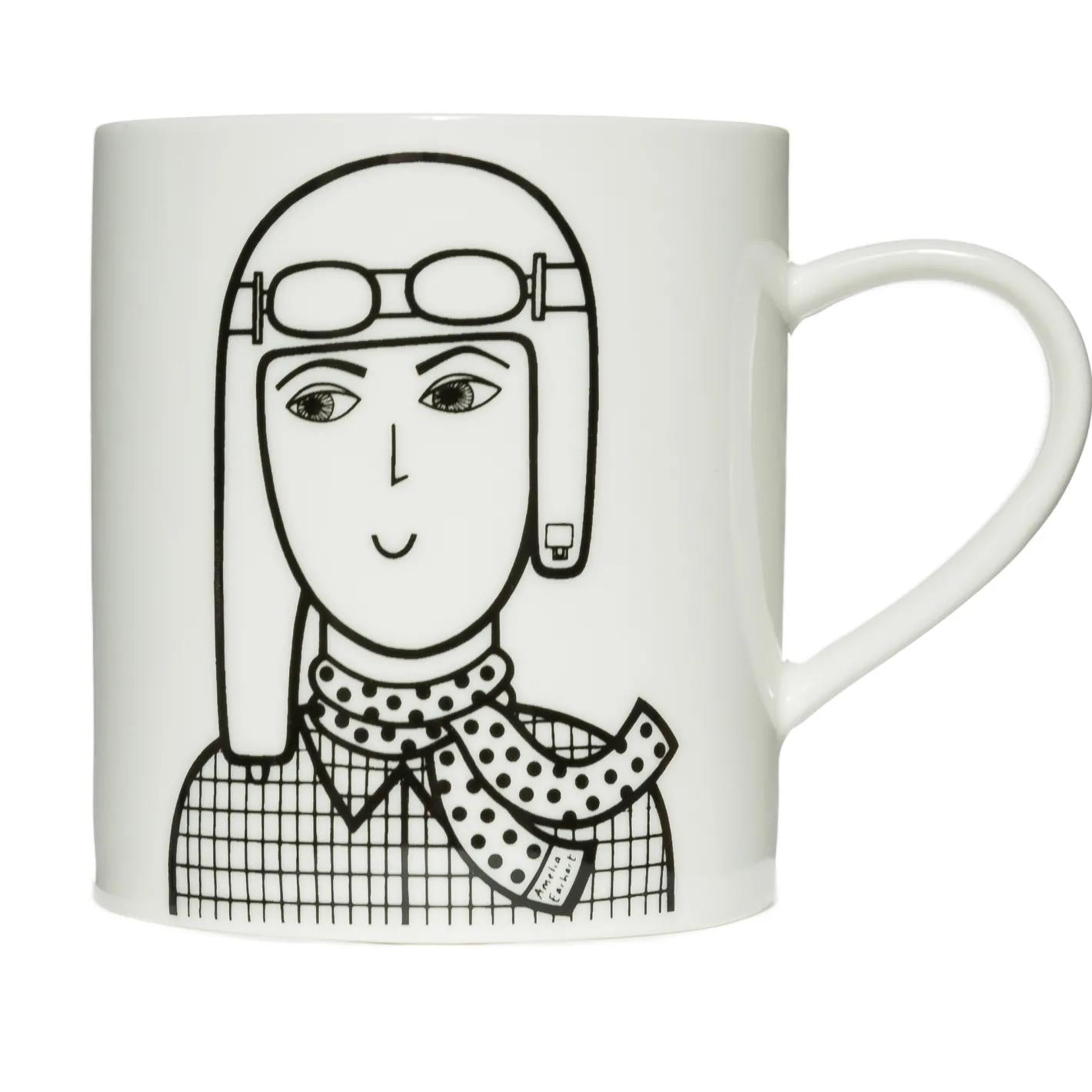 Keith Brymer Jones Jane Foster | Mugs & Cups^Jane Foster - Ceramic Mug - Amelia Earhart - 360ml