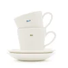 Keith Brymer Jones Keith Brymer Jones | Mugs & Cups^- Espresso Cup Pair - Mr & Mrs - 100ml