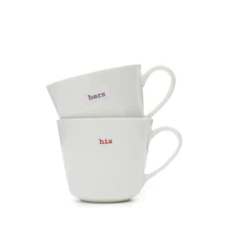 Keith Brymer Jones Keith Brymer Jones | Mugs & Cups^- Espresso Cup Pair - his & hers - 100ml