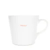 Keith Brymer Jones Keith Brymer Jones | Mugs & Cups^- Large Mug - happy! (orange) - 500ml