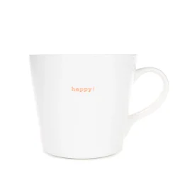Keith Brymer Jones Keith Brymer Jones | Mugs & Cups^- Large Mug - happy! (orange) - 500ml