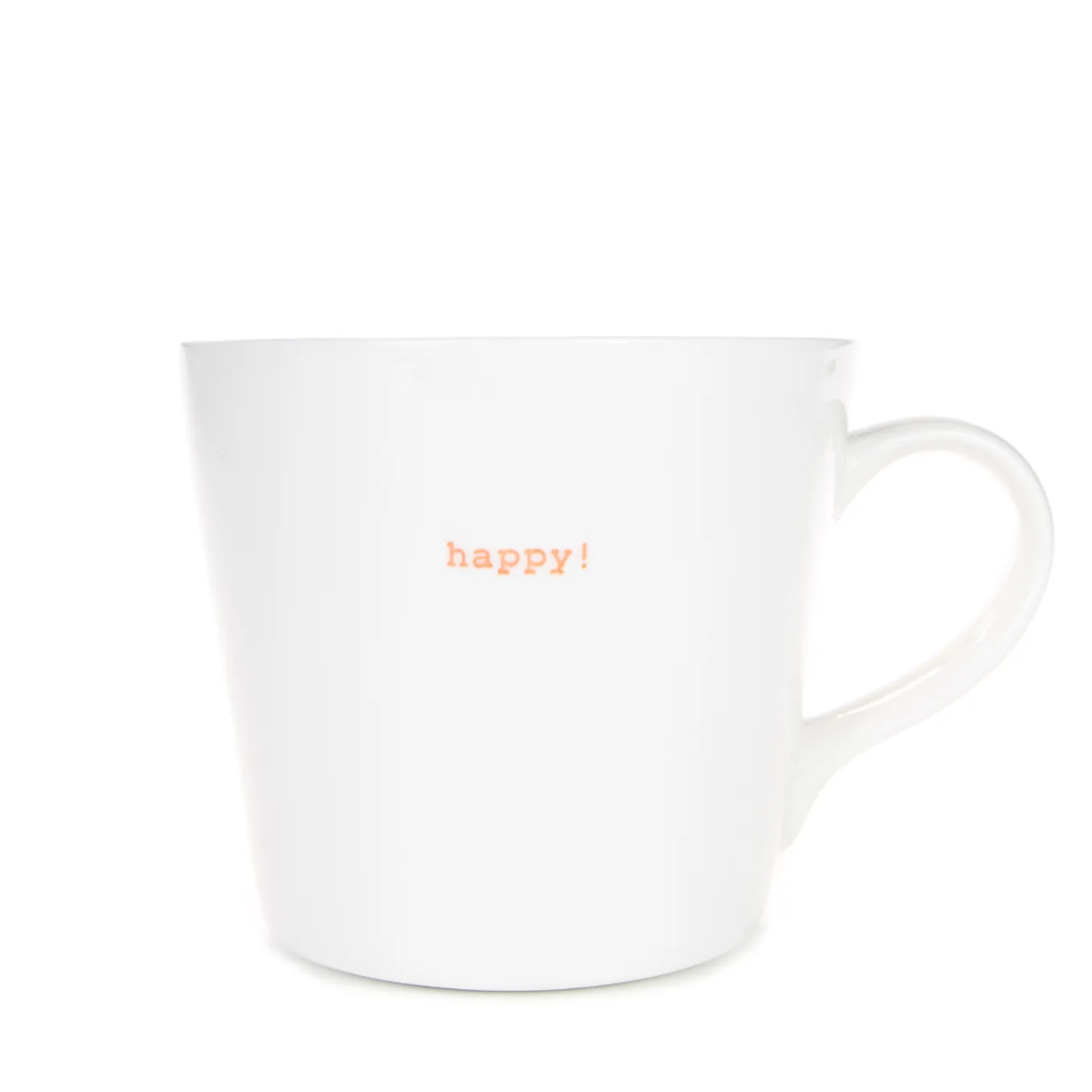 Keith Brymer Jones Keith Brymer Jones | Mugs & Cups^- Large Mug - happy! (orange) - 500ml
