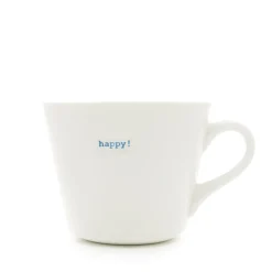Keith Brymer Jones Keith Brymer Jones | Mugs & Cups^- Medium Mug - happy! (blue) - 350ml