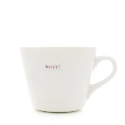 Keith Brymer Jones Keith Brymer Jones | Mugs & Cups^- Medium Mug - happy! (lilac) - 350ml