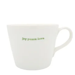 Keith Brymer Jones Keith Brymer Jones | Mugs & Cups^- Medium Mug - joy peace love - 350ml