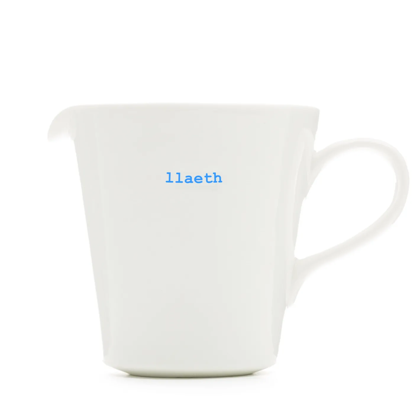 Keith Brymer Jones Keith Brymer Jones | Serveware^- Medium Milk Jug - llaeth (Welsh) - 250ml