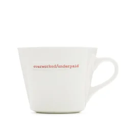 Keith Brymer Jones Keith Brymer Jones | Mugs & Cups^- Medium Mug - overworked/underpaid - 350ml