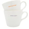 Keith Brymer Jones Keith Brymer Jones | Mugs & Cups^- Medium Mug Pair - good morning!... - 350ml