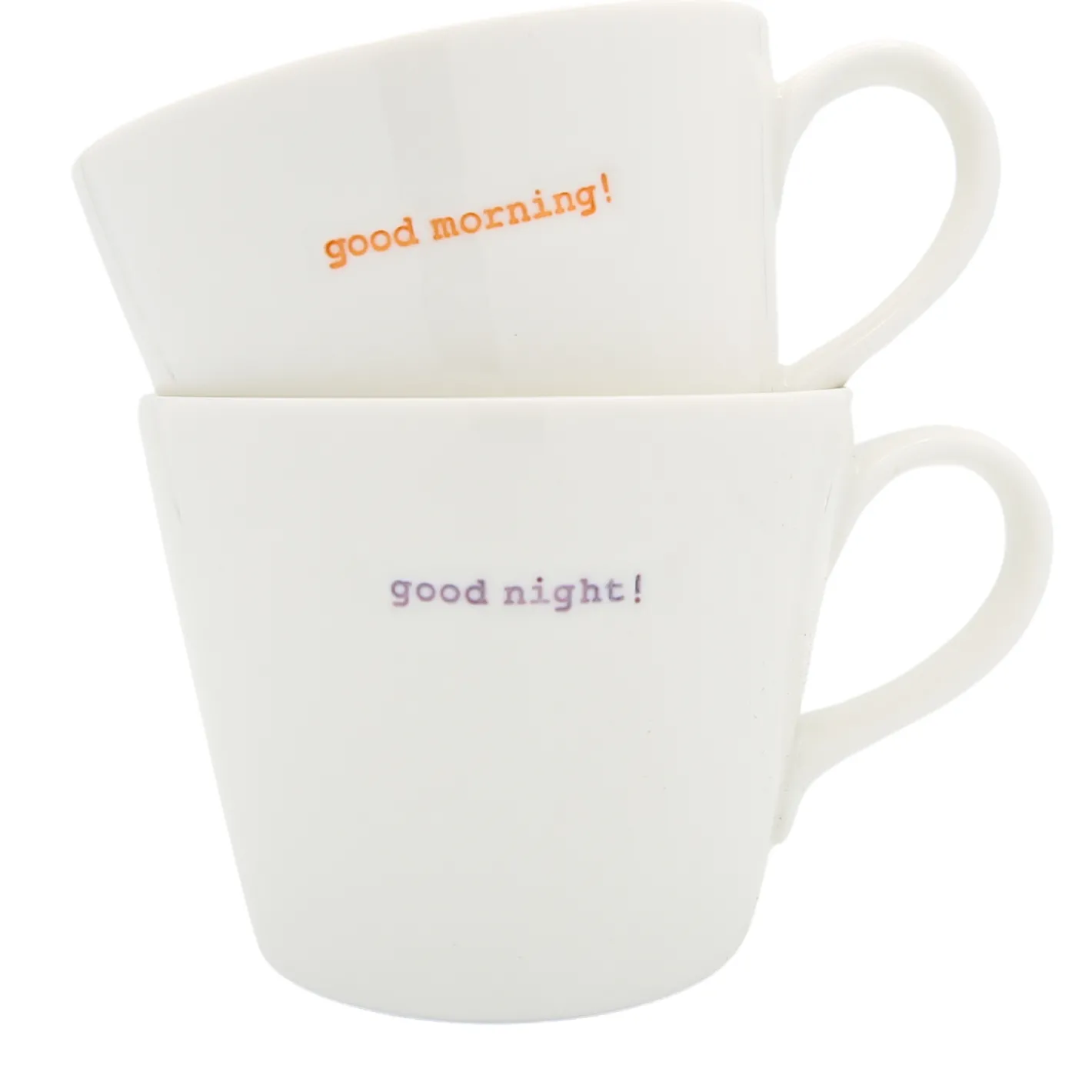 Keith Brymer Jones Keith Brymer Jones | Mugs & Cups^- Medium Mug Pair - good morning!... - 350ml