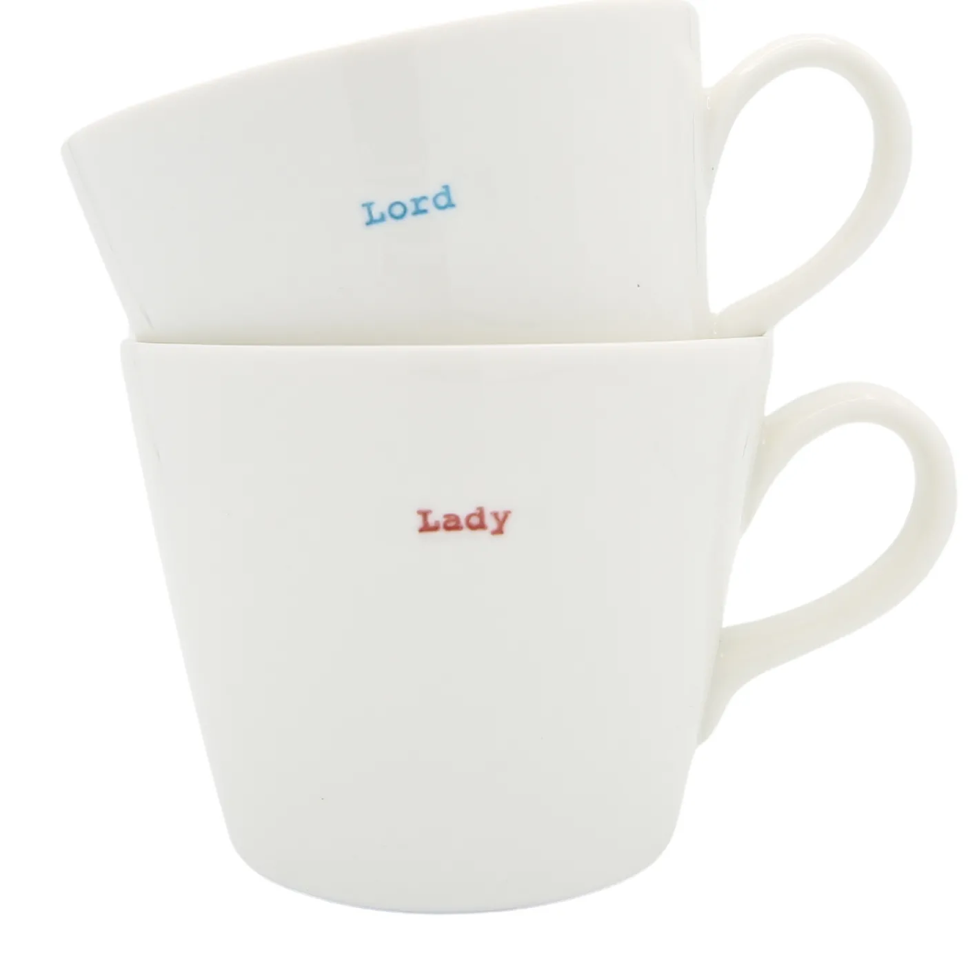 Keith Brymer Jones Keith Brymer Jones | Mugs & Cups^- Medium Mug Pair - Lord & Lady - 350ml