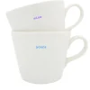Keith Brymer Jones Keith Brymer Jones | Mugs & Cups^- Medium Mug Pair - yours & mine - 350ml