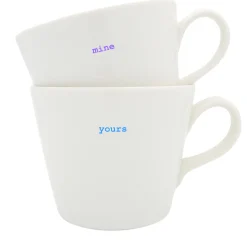 Keith Brymer Jones Keith Brymer Jones | Mugs & Cups^- Medium Mug Pair - yours & mine - 350ml