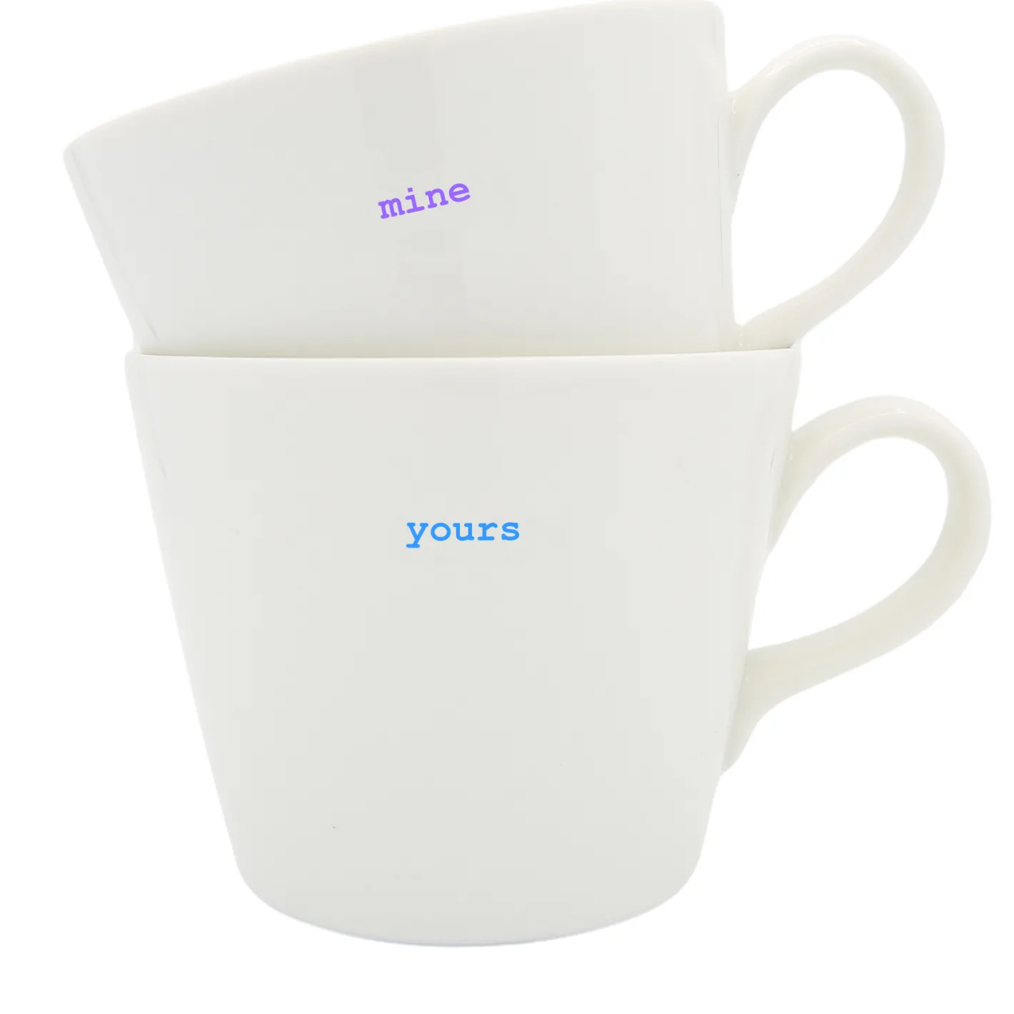 Keith Brymer Jones Keith Brymer Jones | Mugs & Cups^- Medium Mug Pair - yours & mine - 350ml