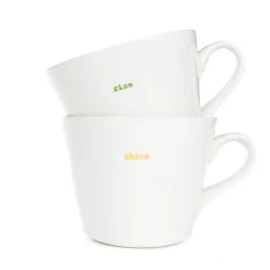 Keith Brymer Jones Keith Brymer Jones | Mugs & Cups^- Medium Mug Pair - rise & shine - 350ml