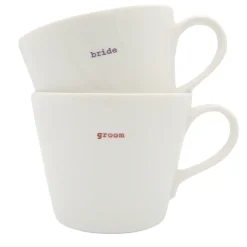 Keith Brymer Jones Keith Brymer Jones | Mugs & Cups^- Medium Mug Pair - bride & groom - 350ml