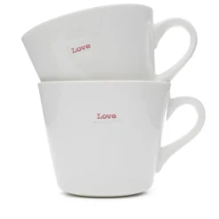 Keith Brymer Jones Keith Brymer Jones | Mugs & Cups^- Medium Mug Pair - Love & Love - 350ml