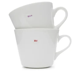 Keith Brymer Jones Keith Brymer Jones | Mugs & Cups^- Medium Mug Pair - Mr & Mrs - 350ml