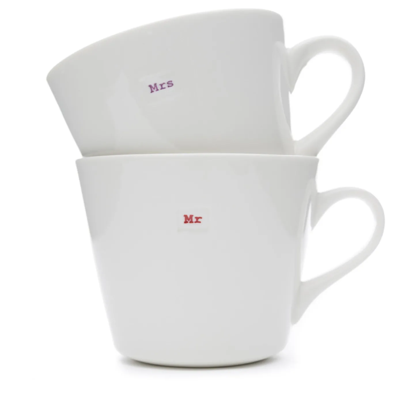 Keith Brymer Jones Keith Brymer Jones | Mugs & Cups^- Medium Mug Pair - Mr & Mrs - 350ml
