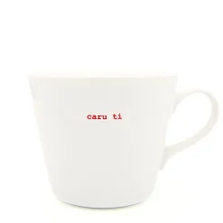 Keith Brymer Jones Keith Brymer Jones | Mugs & Cups^- Medium Mug - caru ti (Welsh) - 350ml