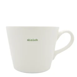 Keith Brymer Jones Keith Brymer Jones | Mugs & Cups^- Medium Mug - diolch (Welsh) - 350ml