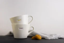 Keith Brymer Jones Keith Brymer Jones | Mugs & Cups^- Medium Mug - happy! (lilac) - 350ml