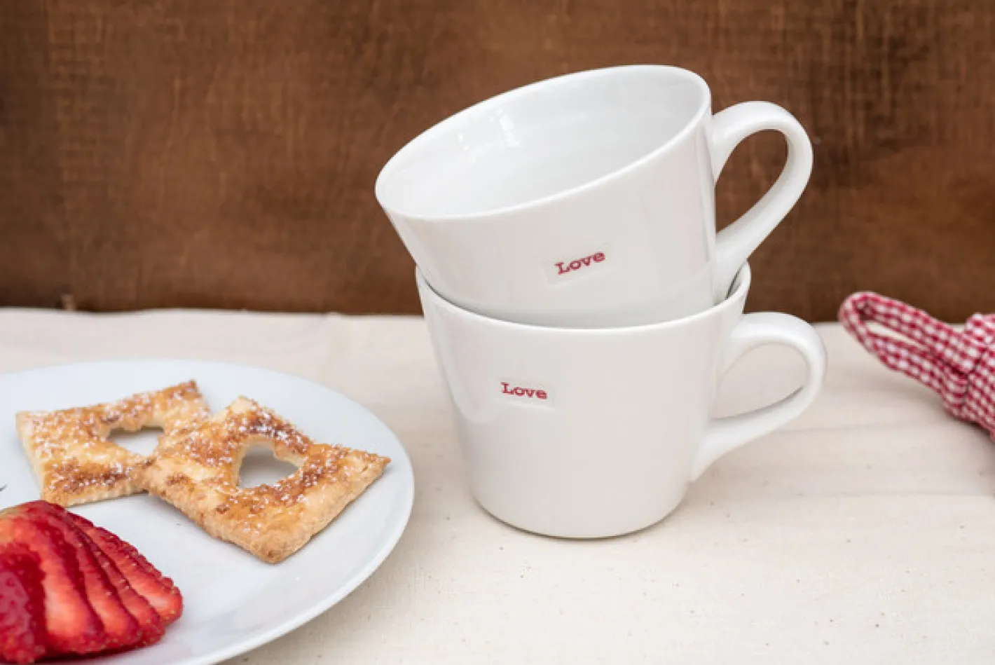 Keith Brymer Jones Keith Brymer Jones | Mugs & Cups^- Medium Mug Pair - Love & Love - 350ml