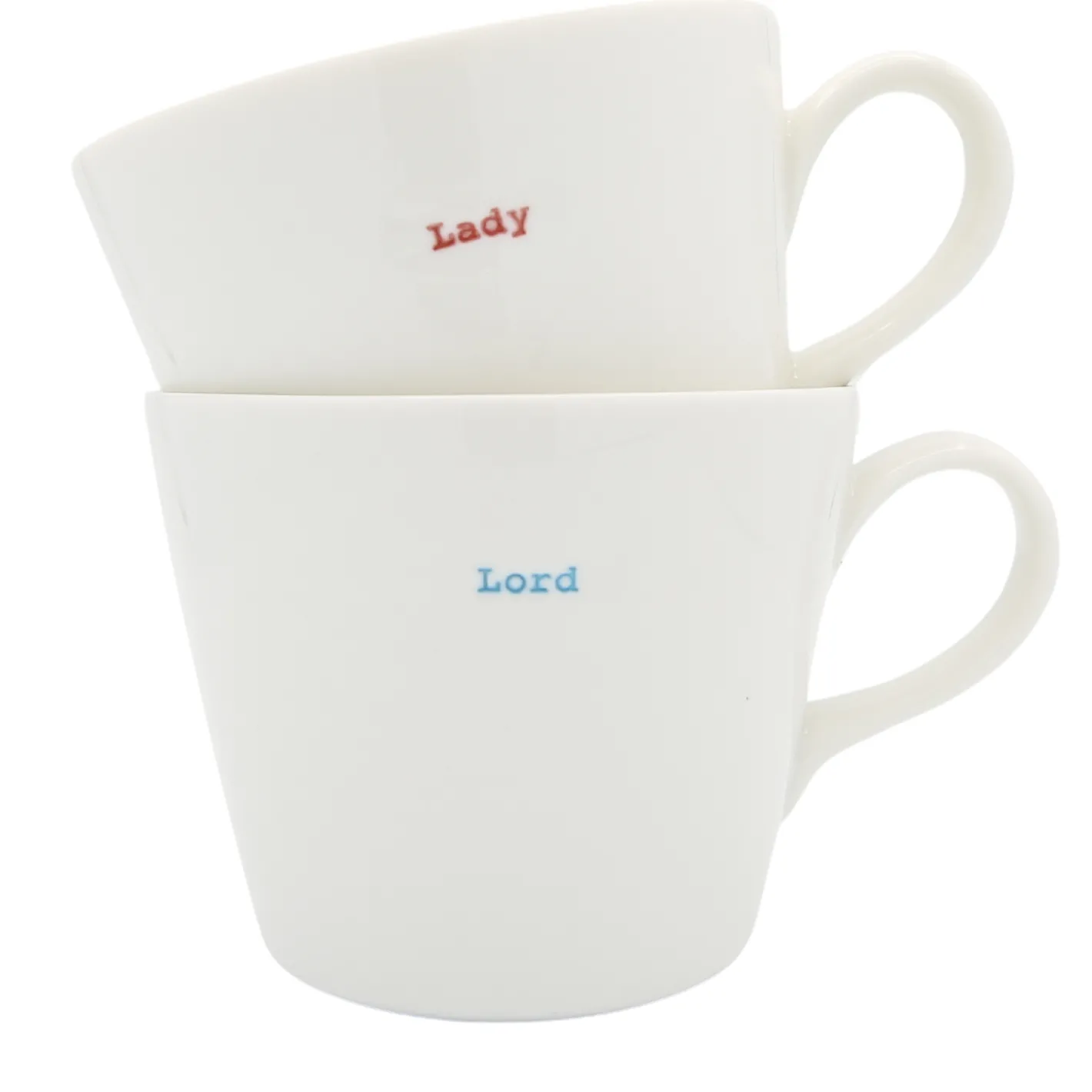 Keith Brymer Jones Keith Brymer Jones | Mugs & Cups^- Medium Mug Pair - Lord & Lady - 350ml