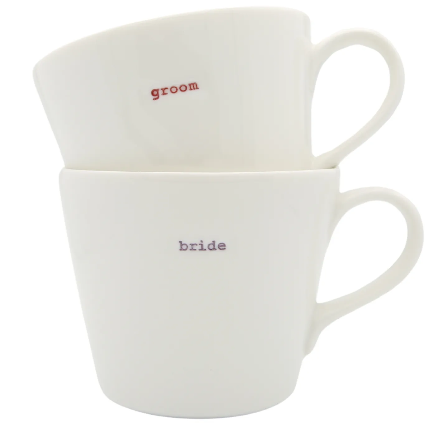 Keith Brymer Jones Keith Brymer Jones | Mugs & Cups^- Medium Mug Pair - bride & groom - 350ml