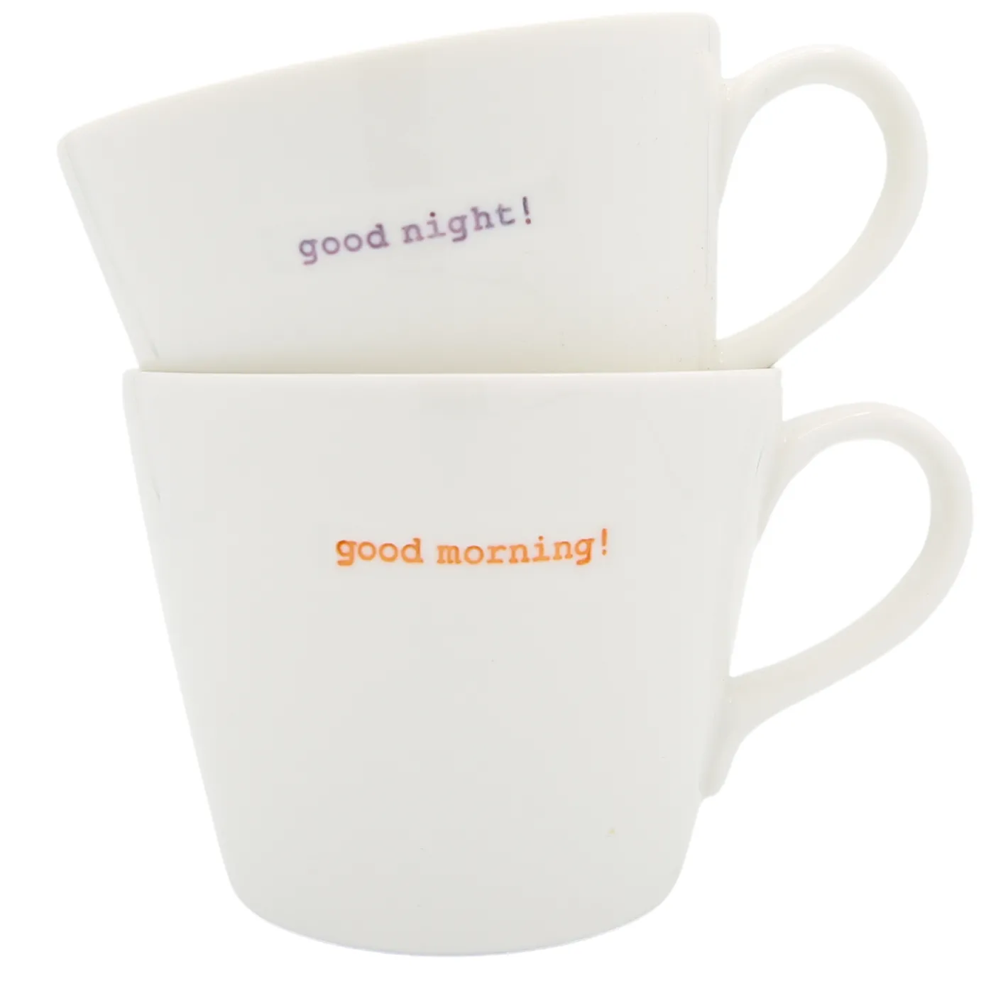 Keith Brymer Jones Keith Brymer Jones | Mugs & Cups^- Medium Mug Pair - good morning!... - 350ml