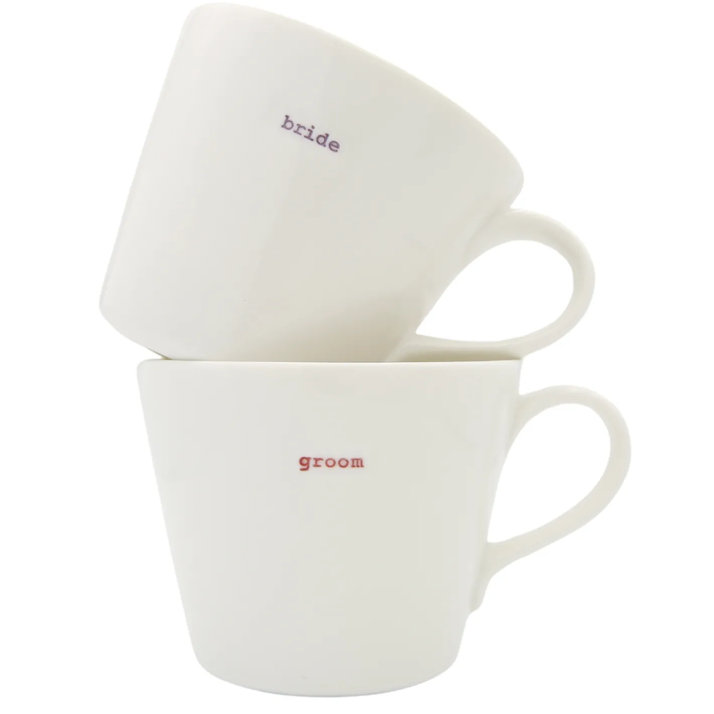 Keith Brymer Jones Keith Brymer Jones | Mugs & Cups^- Medium Mug Pair - bride & groom - 350ml