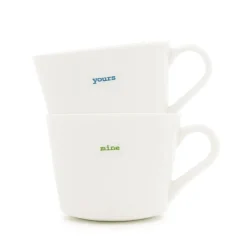 Keith Brymer Jones Keith Brymer Jones | Mugs & Cups^- Small Mug Pair - yours & mine - 280ml