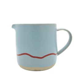 Keith Brymer Jones Keith Brymer Jones | Serveware^- Stoneware Jug - Clear Sky & Red - 400ml