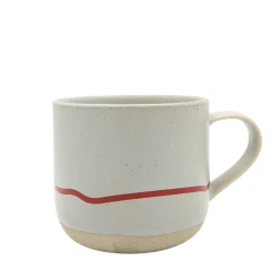 Keith Brymer Jones Keith Brymer Jones | Mugs & Cups^- Stoneware Mug - Pebble & Red - 350ml