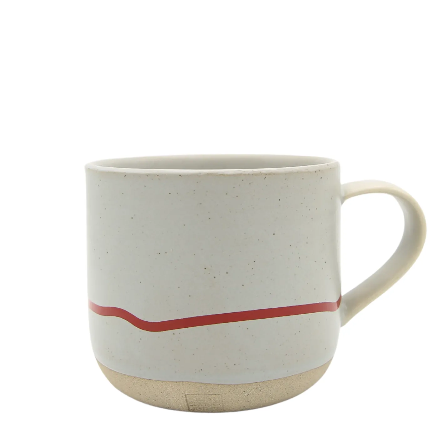 Keith Brymer Jones Keith Brymer Jones | Mugs & Cups^- Stoneware Mug - Pebble & Red - 350ml