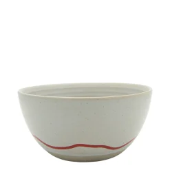 Keith Brymer Jones Keith Brymer Jones | Plates & Bowls^- Stoneware Bowl - Pebble & Red - 600ml