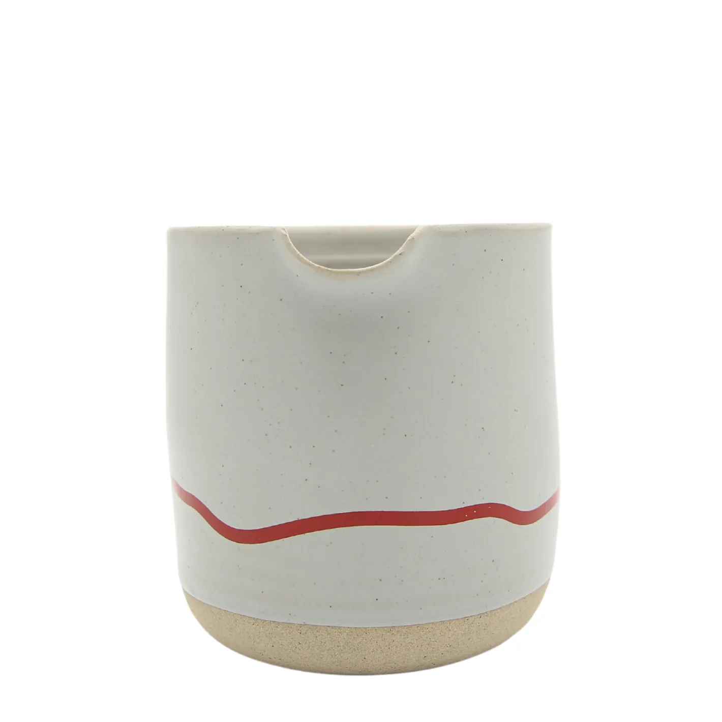 Keith Brymer Jones Keith Brymer Jones | Serveware^- Stoneware Jug - Pebble & Red - 400ml